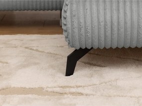 Jasnoszary sztruksowy narożnik (prawostronny/w kształcie litery L) Marbeya – Ropez