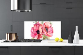 Panel nad blat kuchenny Subtelne Kwiaty W Akwareli