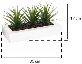 Sztuczne kwiaty w doniczce, aloes