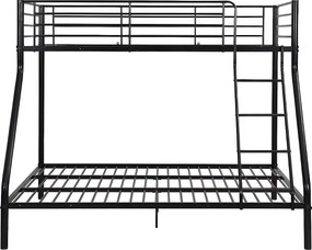 Łóżko piętrowe ELEVATIO IV - 90 i 140 × 190 cm - Stal - Czarny