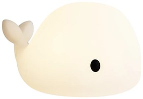 Lampa stołowa biała 30cm z ściemnialnym LED IP54 akumulatorowa - Baby Whale