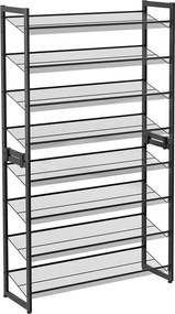 Czarny metalowy stojak na buty LEMIRO