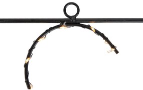 Zewnetrzna Świąteczna lampa ścienna czarna XMAS z LED z timerem IP44 - Yoro Oswietlenie zewnetrzne