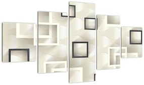 Geometryczny abstrakcyjny obraz (125x70 cm)