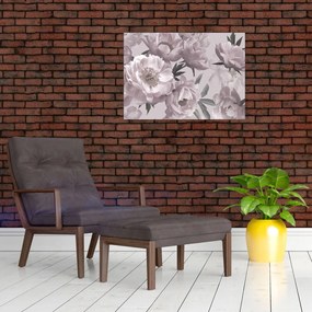 Obraz - Vintage kwiaty piwonii (70x50 cm)