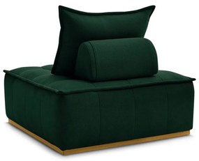 Ciemnozielony fotel z materiału bouclé Elisa – Bobochic Paris