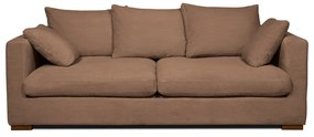 Jasnobrązowa sztruksowa sofa 220 cm Comfy – Scandic