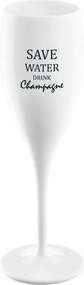 Koziol Kieliszek z napisem Save water drink champagne