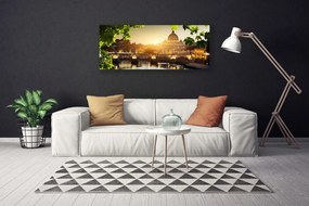 Zdjęcie na płótnie Nowoczesny Most nad Rzeką