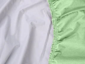 PrzytulneMieszkanie.pl Prześcieradło nieprzemakalne JERSEY 70x140 cm zielone