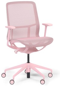 Krzesło biurowe ELVI, różowy