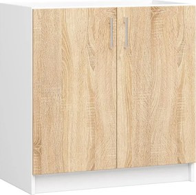 Dolna Szafka Pod Zlewozmywak 80 Cm Dąb Sonoma D7-N32