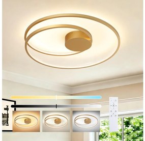 Brilagi - ściemniana lampa sufitowa TWISTER LED/75W/230V śr. 70 cm złota +DO