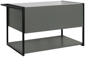 Szafka pod umywalkę LOV 80 cm szaro-zielony półmat KROFAM