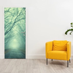 Fototapeta na drzwi - Ścieżka z alejek drzew (95x205cm)