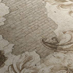 Obraz - Ściania z kwiatami (170x50 cm)