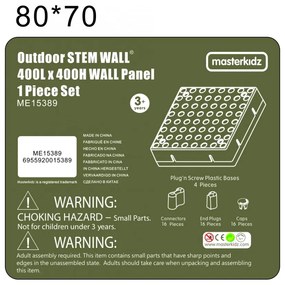 Masterkidz panel ścienny tablica naukowa kreatywna stem tablica na zewnątrz outdoor + panel monatażowy 40 x 40 (cm)