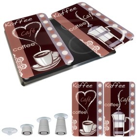 Szklane płyty ochronne COFFEE FLAVOUR, 2 sztuki