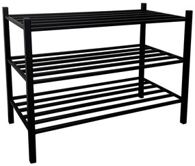 Szafka  na buty DUO Regał Półka stelaż czarny