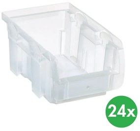 Plastikowy pojemniki COMPACT, 102 x 160 x 75 mm, przezroczysty