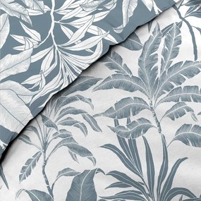 Biało-niebieska bawełniana pościel dwuosobowa 240x220 cm Hera – douceur d'intérieur