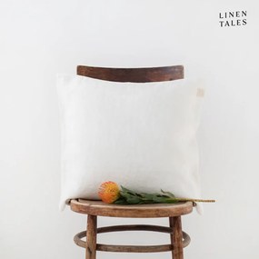 Lniana poszewka na poduszkę 40x40 cm White – Linen Tales