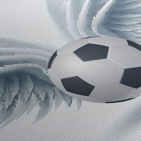 Obraz - Balon ze skrzydłami (z zegarem) (90x30 cm)