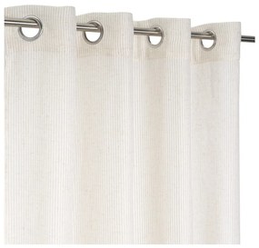 Beżowa firanka z mieszanki lnu 140x260 cm Fifties – Casa Selección