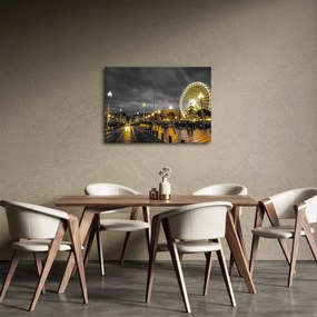 Obraz diabelskiego młyna o zmierzchu (70x50 cm)