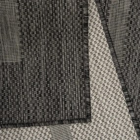 Dywan zewnętrzny Relax ramka czarny 200 cm x 290 cm
