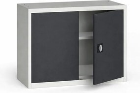 Szafa metalowa, 800 x 1200 x 400 mm, 1 półka, szara/ciemnoszara