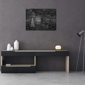 Obraz na szkle - Miłość do liczb (70x50 cm)