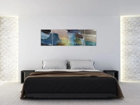 Obraz - Akwarelowa abstrakcja (170x50 cm)
