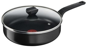 Patelnia aluminiowa z pokrywką ø 24 cm Simply Clean Red – Tefal