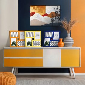 Żółta ramka ścienna 27x27 cm – knor