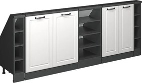Szafka kuchenna na dach skośny biały domek wiejski 210x46x81.6 r-line