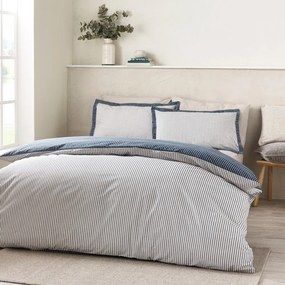 Biało-niebieska pościel dwuosobowa 230x220 cm Oxford Pinstripe – Catherine Lansfield
