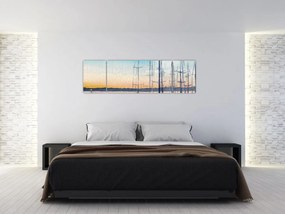 Obraz - Żeglarstwo, akwary (170x50 cm)