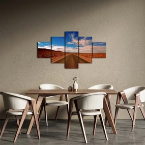 Obraz długiej drogi (125x70 cm)