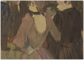 Obraz - Henri de Toulouse-Lautrec, La Goulue and Her Sister, reprodukcje (70x50 cm)