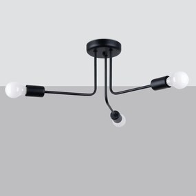 Żyrandol NORAH 3 czarny SOLLUX  LIGHTING