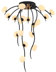 LED lampa sufitowa natynkowa GELA 18xLED/3W/230V 3000K czarna