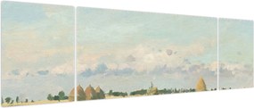 Obraz - Camille Pissarro, Landscape, Ile de France, reprodukcje (170x50 cm)