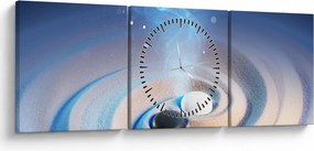 Obraz - Eteryczny yin-yang (z zegarem) (90x30 cm)