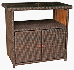 Stolik ogrodowy z imitacji rattanu 90x50 cm Padua – Garden Pleasure