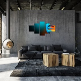 Obraz - Błyszcząca twarz (125x70 cm)