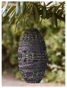 Ciemnoszary zewnętrzny lampion solarny LED (wysokość 40 cm) Foxdale – House Nordic