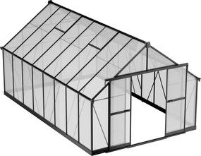 Szklarnia 245 x 305 x 488 cm, wzmocniona konstrukcja, poliwęglan 6 mm