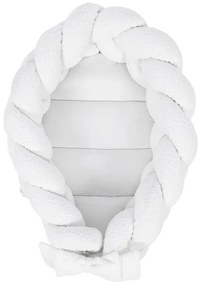 Biały kokon dla niemowląt 47x70 cm – Meowbaby