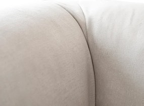 Sofa MODERNO 2S Dwuosobowa Kremowa Welurowa Glamour